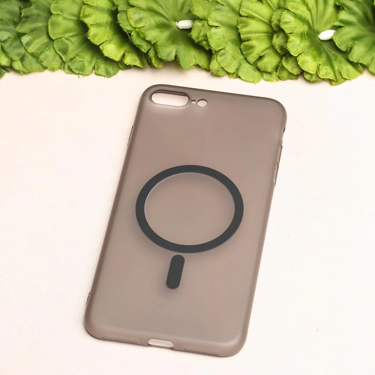 Black Paper Matte Magsafe Case for Apple Iphone 7 Plus - Image 2
