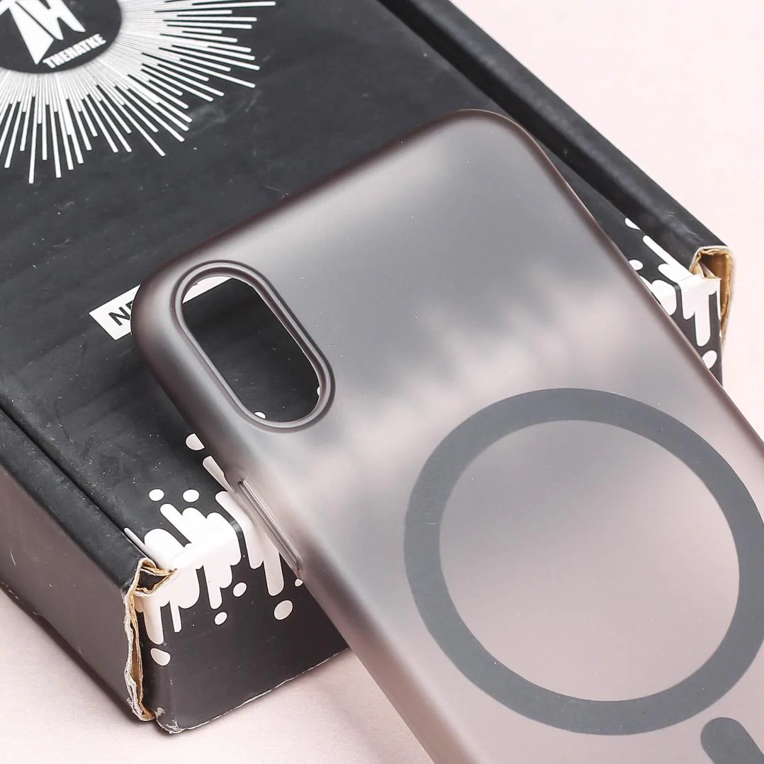 Black Paper Matte Magsafe Case for Apple Iphone X/xs - Image 4