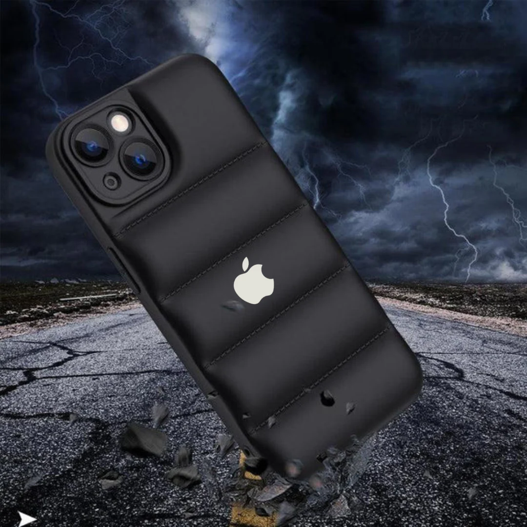 Black Puffon silicone case for Apple iPhone 14 Plus - Image 3
