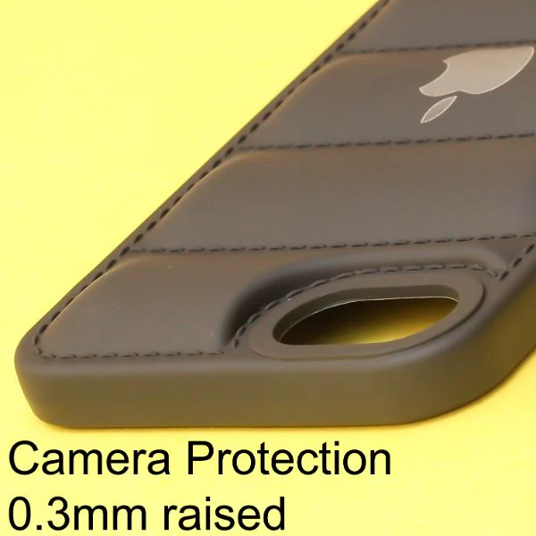 Black Puffon silicone case for Apple iPhone 7 - Image 4