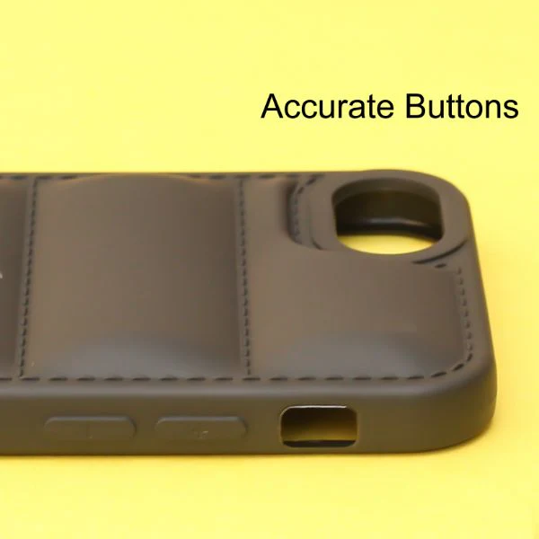 Black Puffon silicone case for Apple iPhone 8 - Image 4