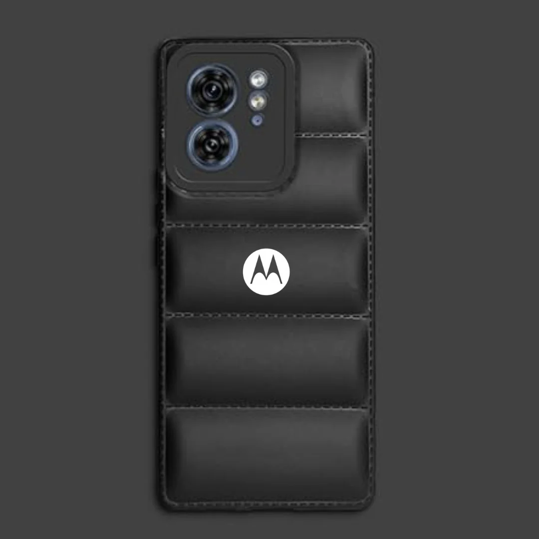 Black Puffon silicone case for Motorola Edge 40 - Image 2