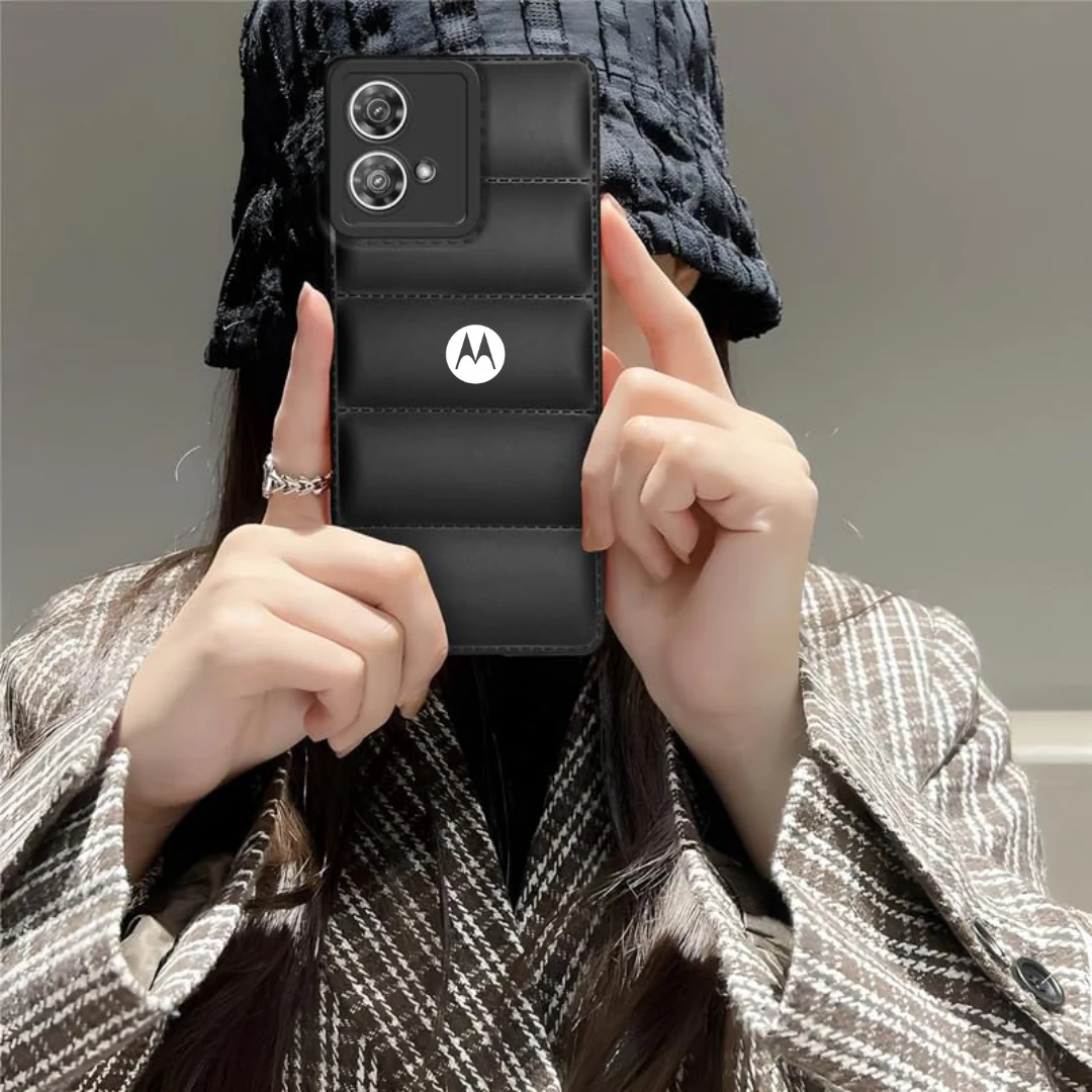 Black Puffon silicone case for Motorola Edge 40 Neo - Image 2