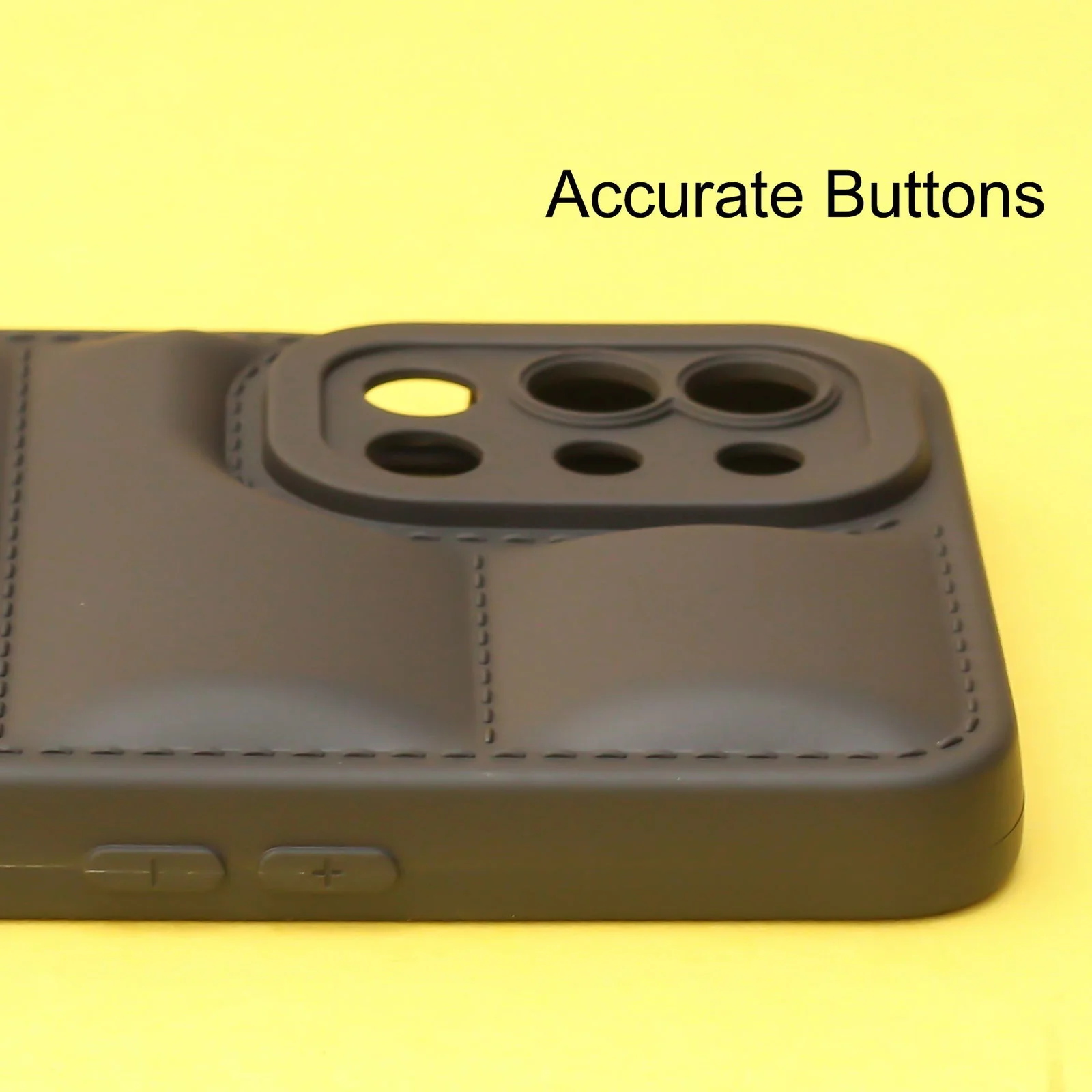 Black Puffon silicone case for Oneplus 8t - Image 3