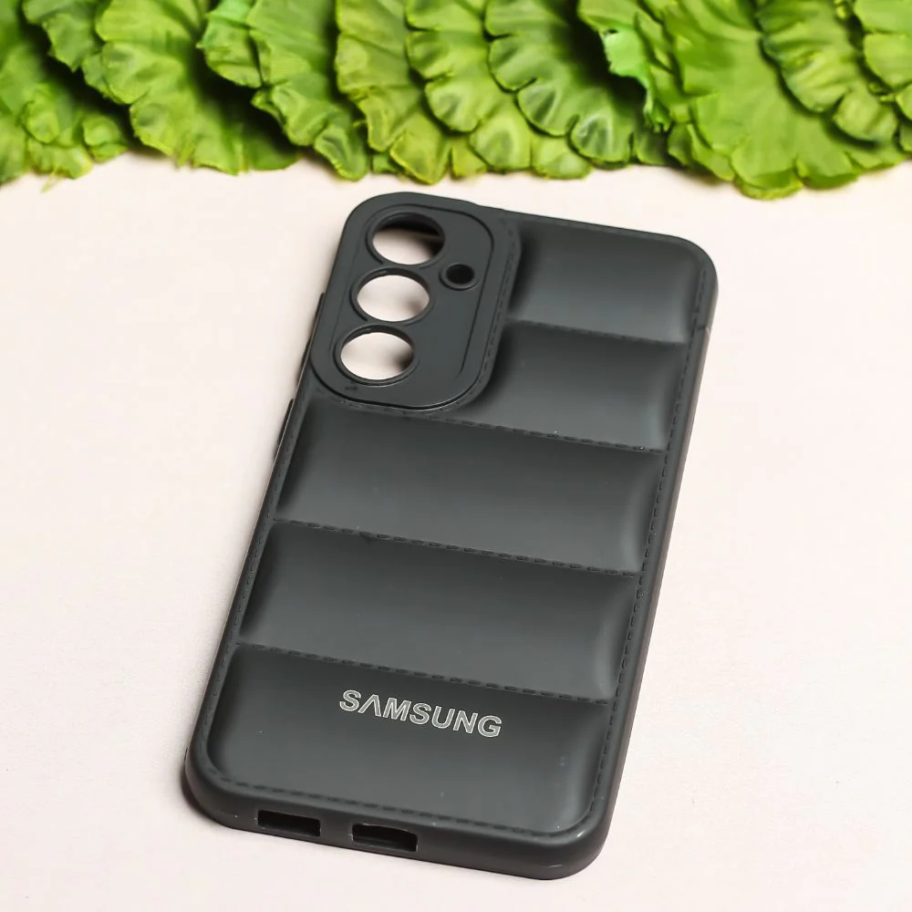 Black Puffon silicone case for Samsung A34 - Image 3