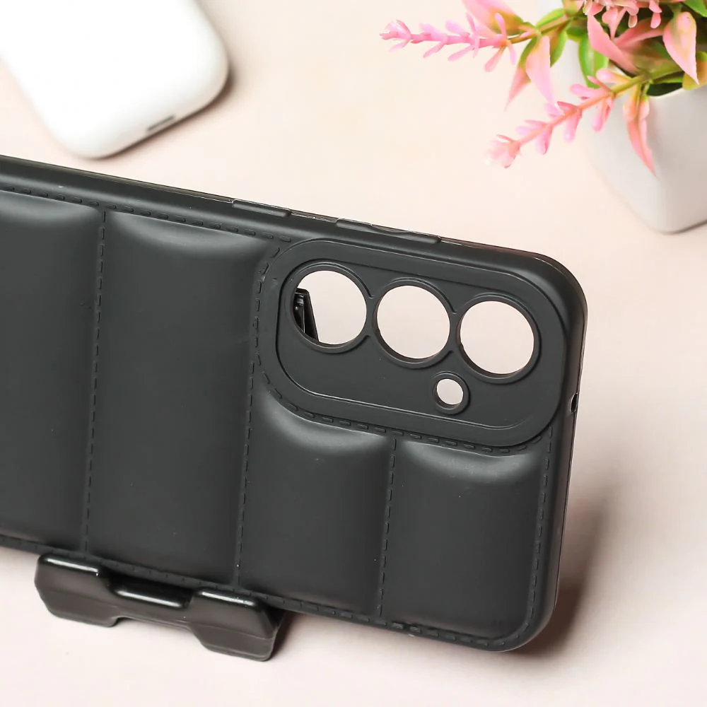 Black Puffon silicone case for Samsung A34 - Image 4