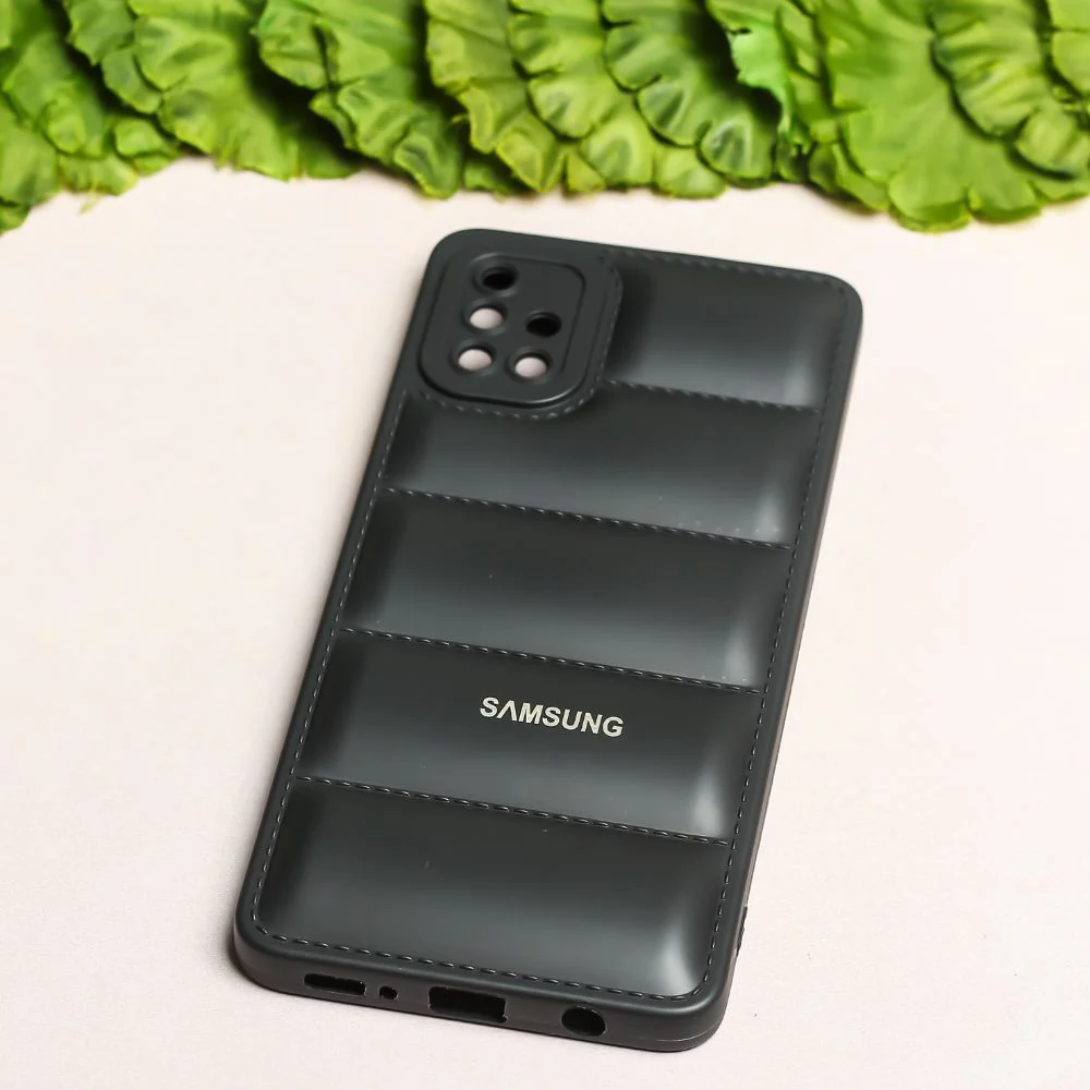 Black Puffon silicone case for Samsung A51 - Image 2