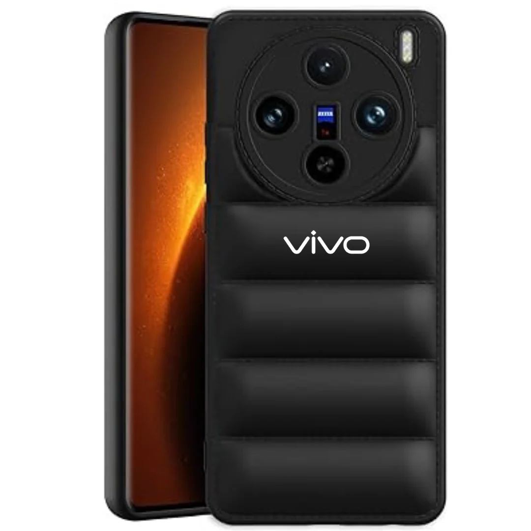 Black Puffon silicone case for Vivo X100