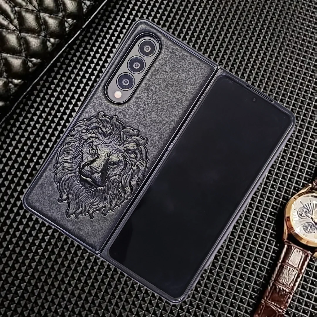 Black Royal King Silicone Case for Samsung Galaxy Z FOLD 3