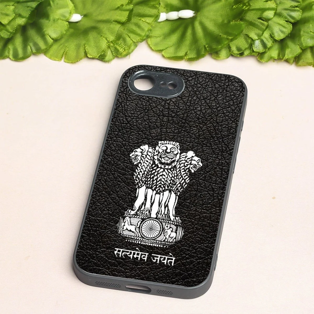 Black Satyamev Jayate MB case for Apple Iphone 16e - Image 2