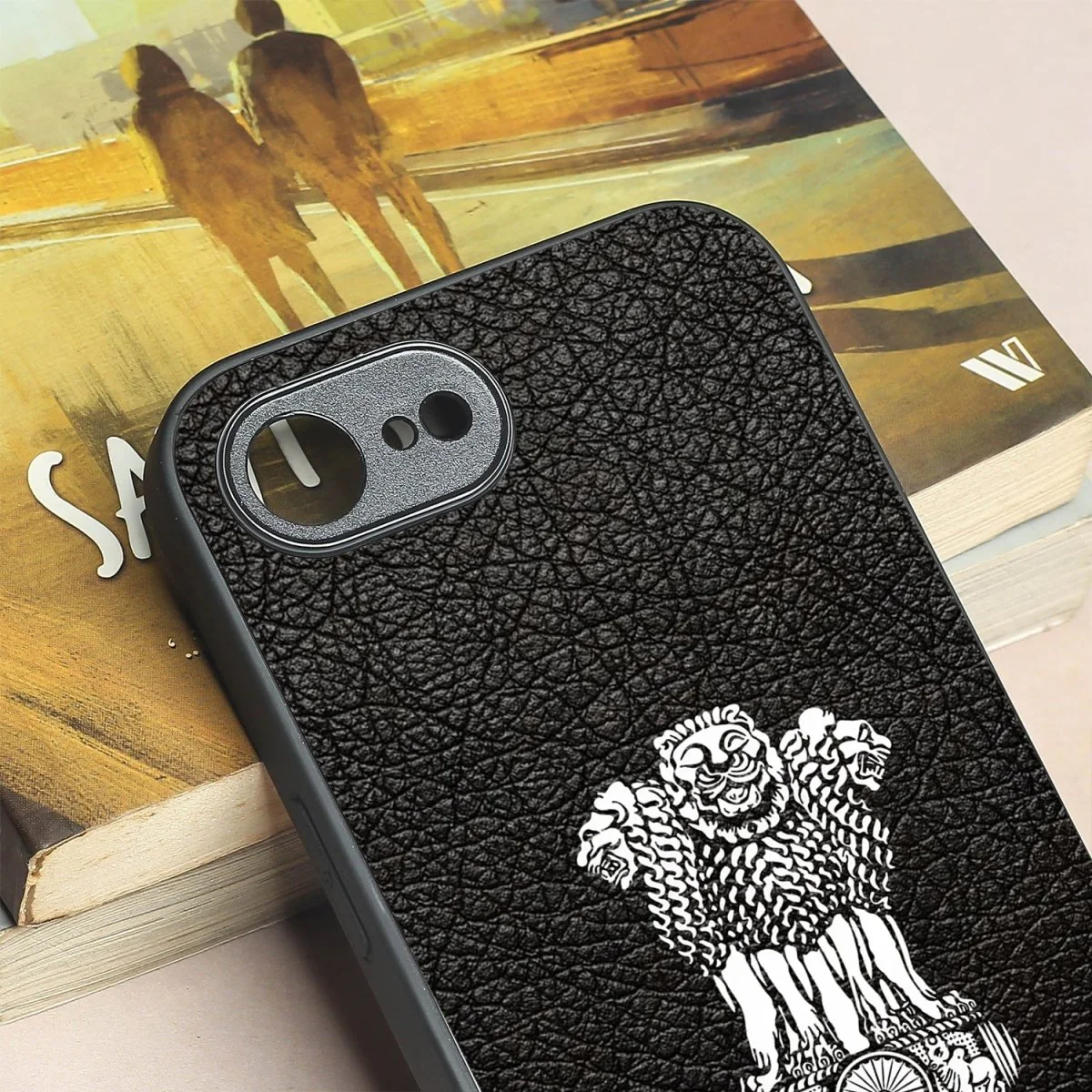 Black Satyamev Jayate MB case for Apple Iphone 16e - Image 3