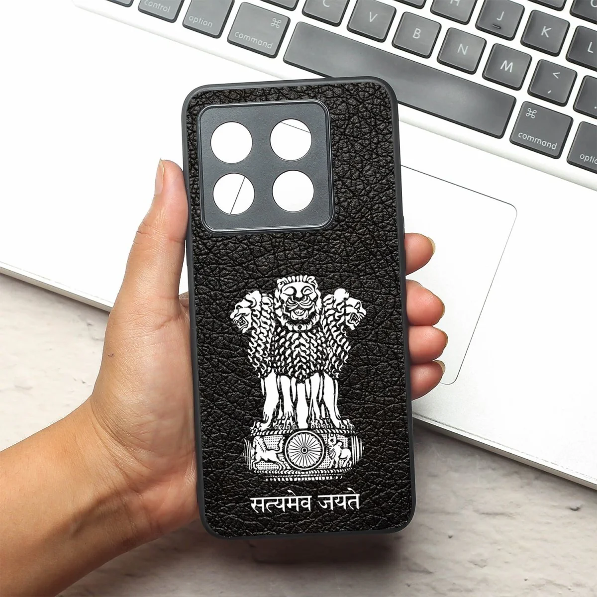 Black Satyamev Jayate MB case for Oneplus 10T