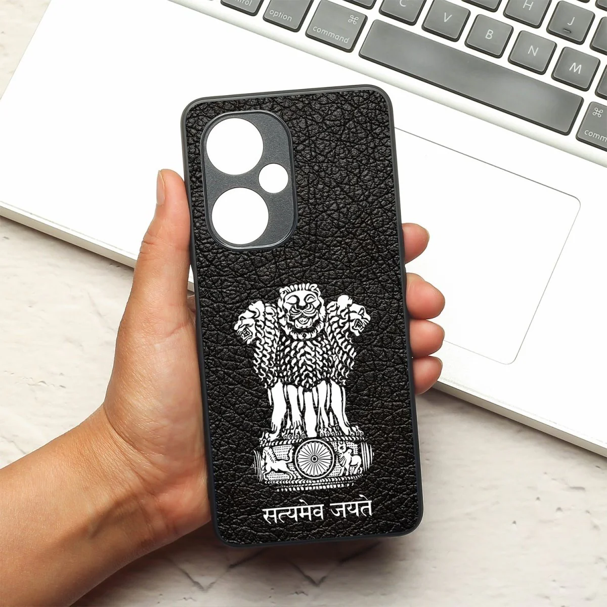 Black Satyamev Jayate MB case for Oneplus Nord CE 3 Lite