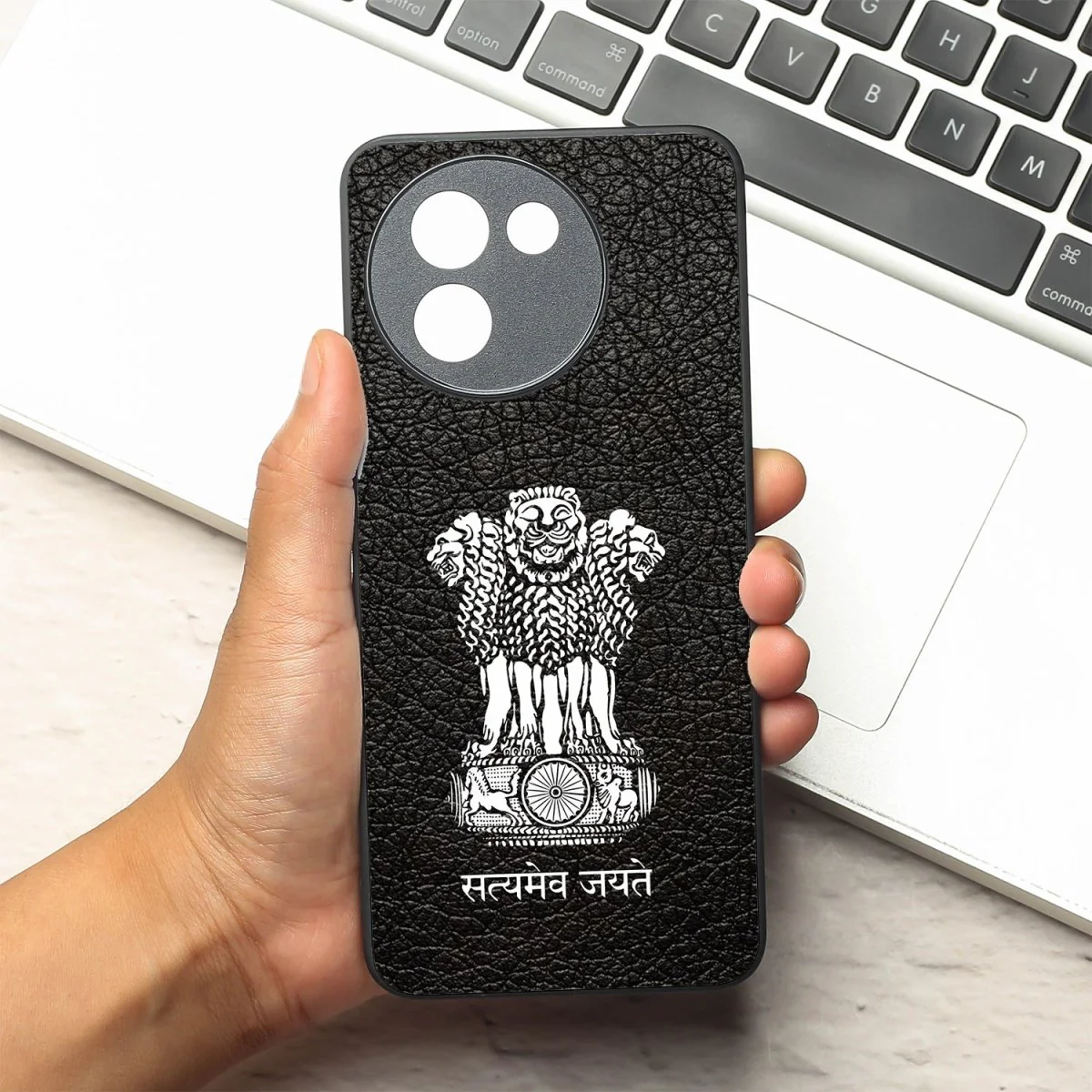 Black Satyamev Jayate MB case for Vivo Y200i