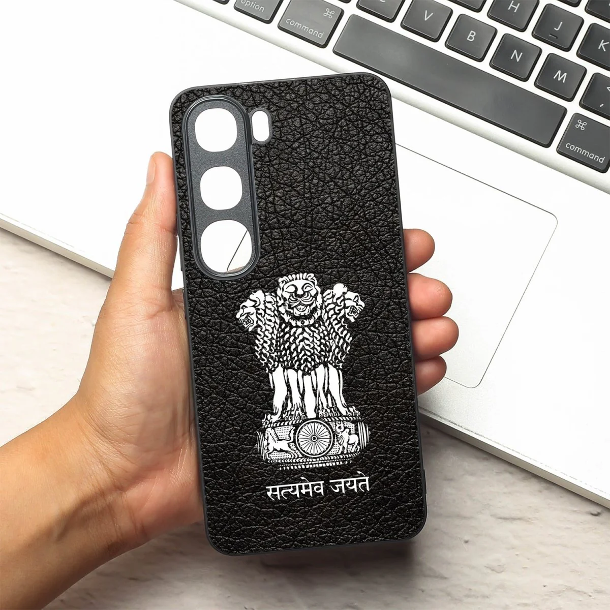 Black Satyamev Jayate MB case for Vivo Y300