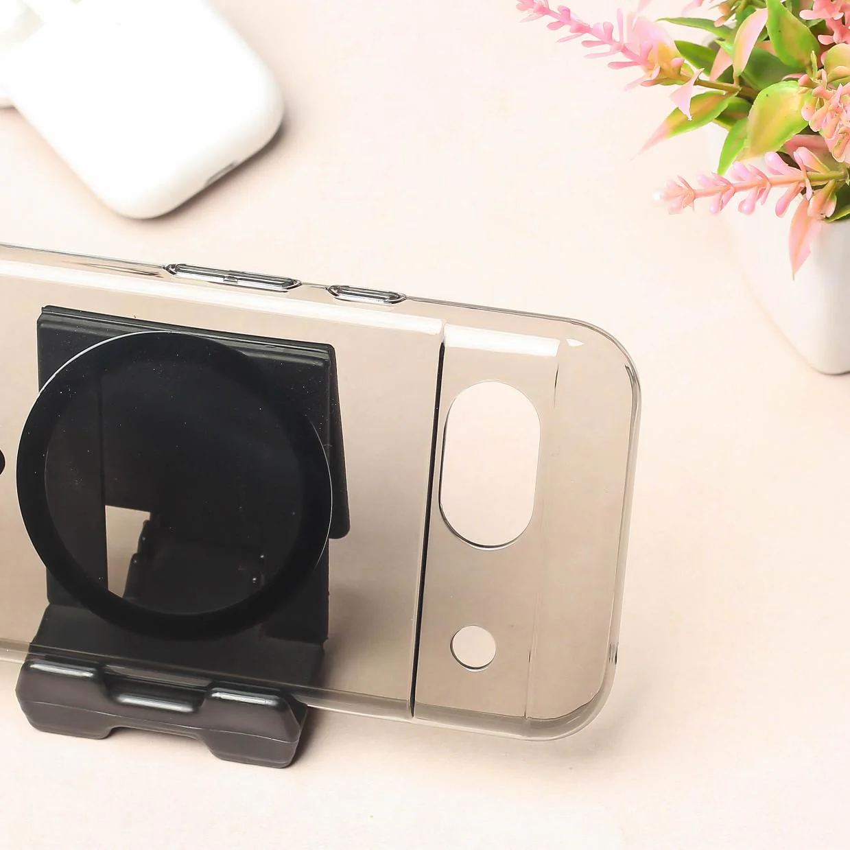 Black Shine Magsafe Transparent Case for Google Pixel 7a - Image 3