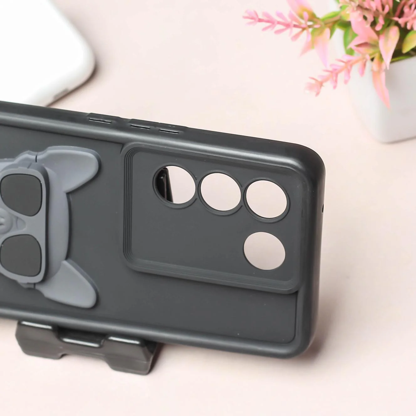 Black SHOUNENN BULLDOG Silicone case for Vivo V27 - Image 3