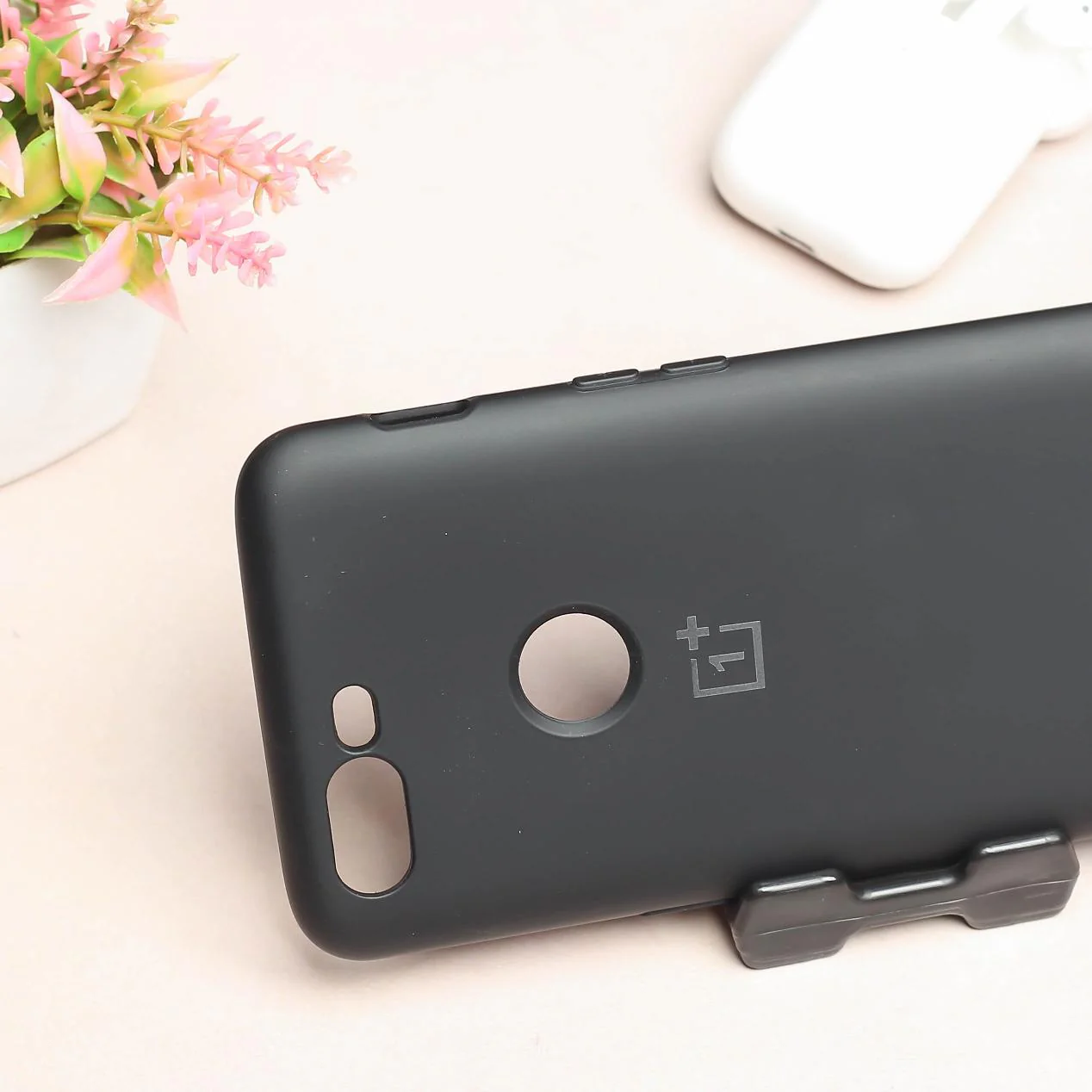 Black Camera Original Silicone Case for Oneplus 5T - Image 3