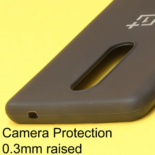 Black Silicone Case for Oneplus 8 - Image 3