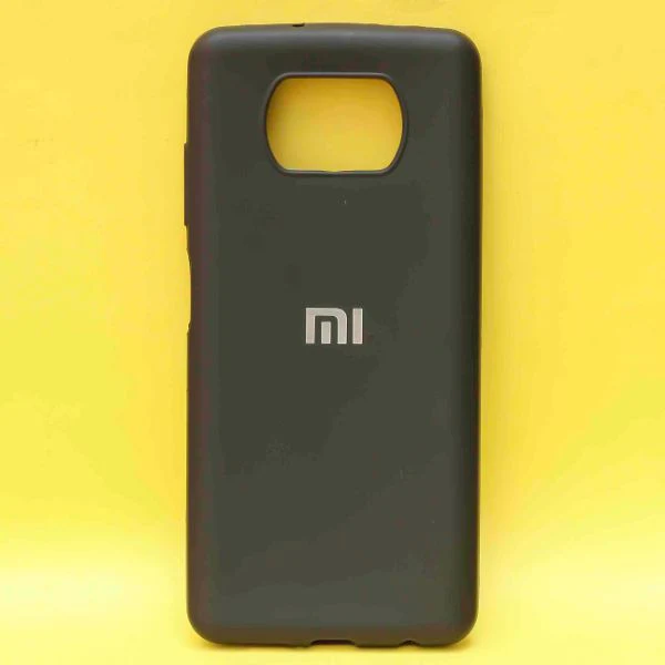 Black Silicone Case for Poco X3