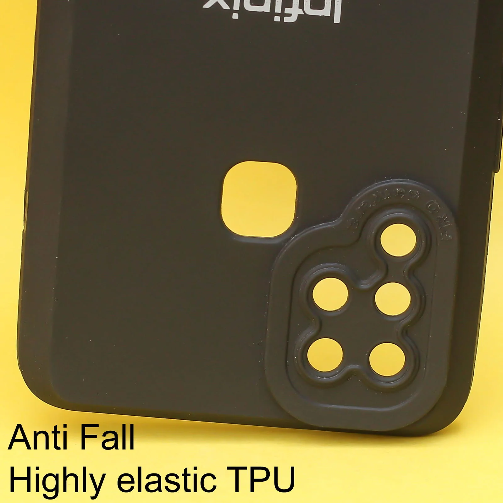 Black Spazy Silicone Case for Infinix Hot 10s - Image 2