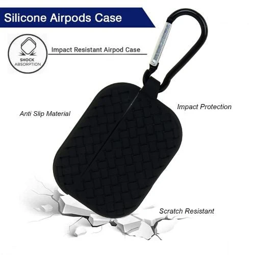 Black Stylish Silicone Case For Apple Airpods 3 - Image 3