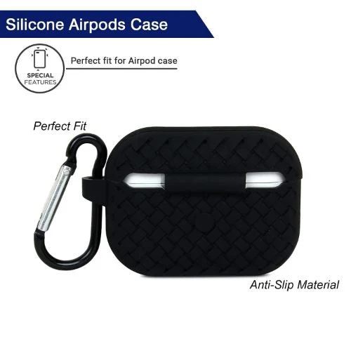 Black Stylish Silicone Case For Apple Airpods 3 - Image 5
