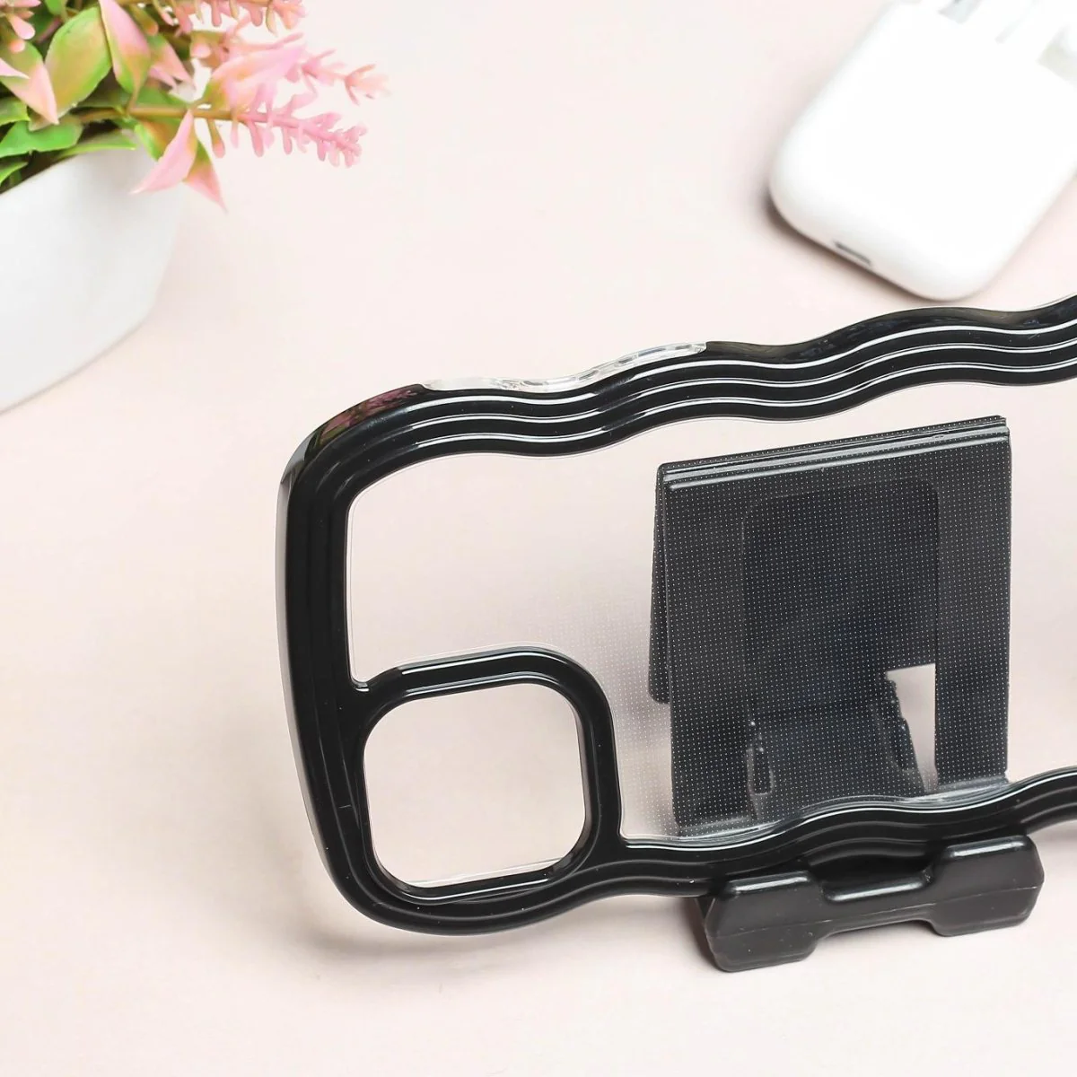 Black Zig Zag Frame Silicon Case for Apple Iphone 14 Pro Max - Image 3