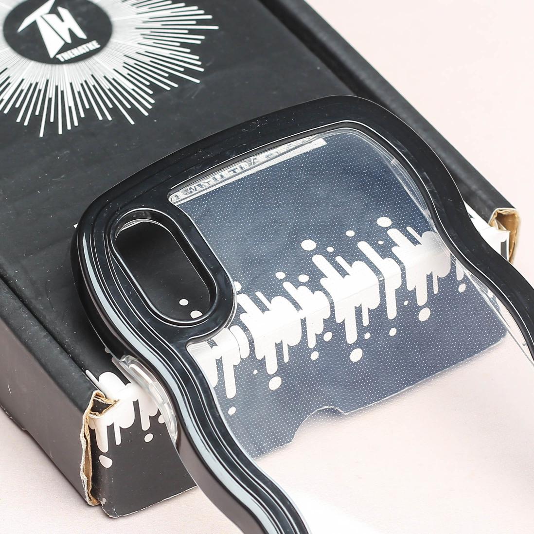 Black Zig Zag Frame  Silicon Case for Apple Iphone Xs Max - Image 4