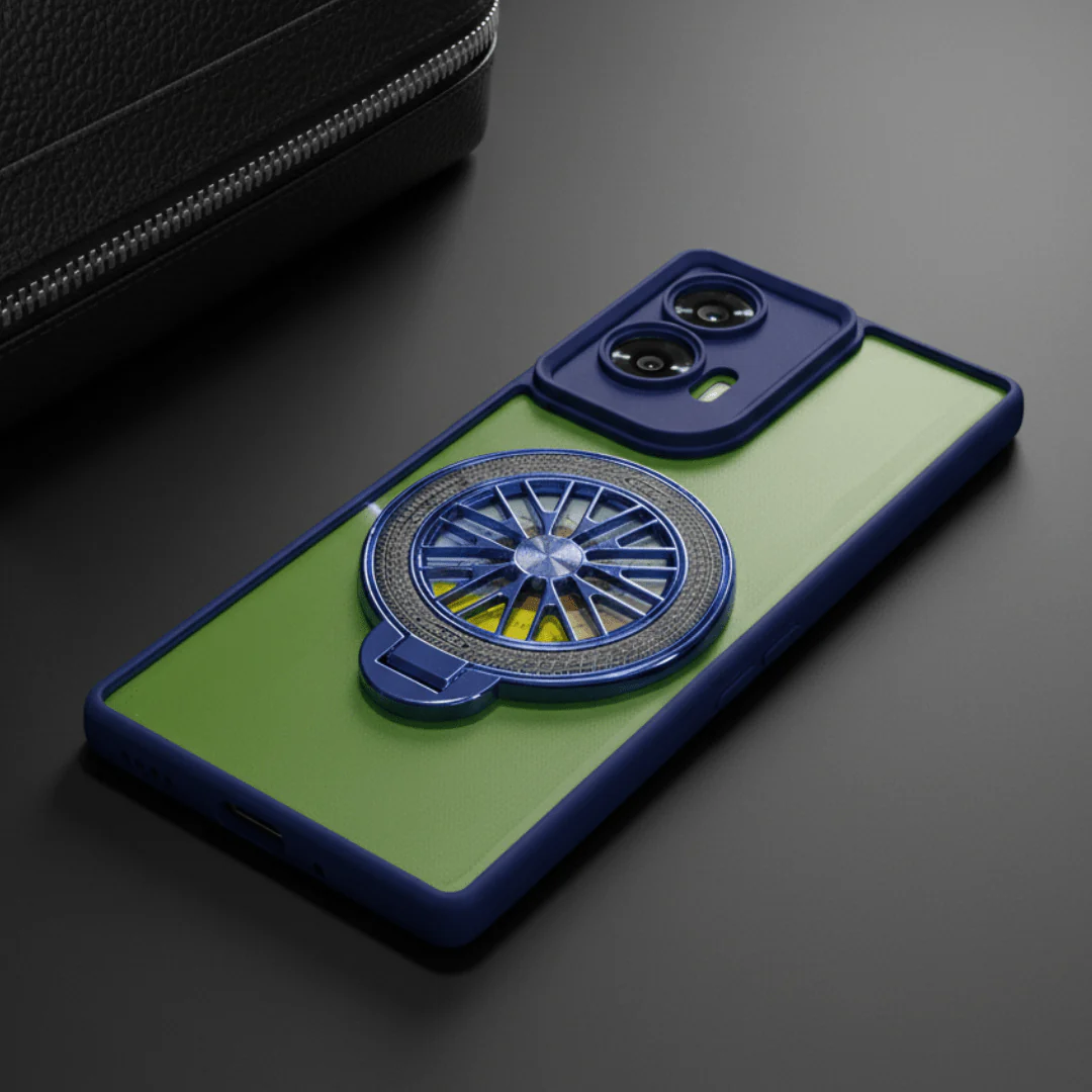 AeroRing Blue Transparent Case for Motorola Edge 50 Fusion - Image 2
