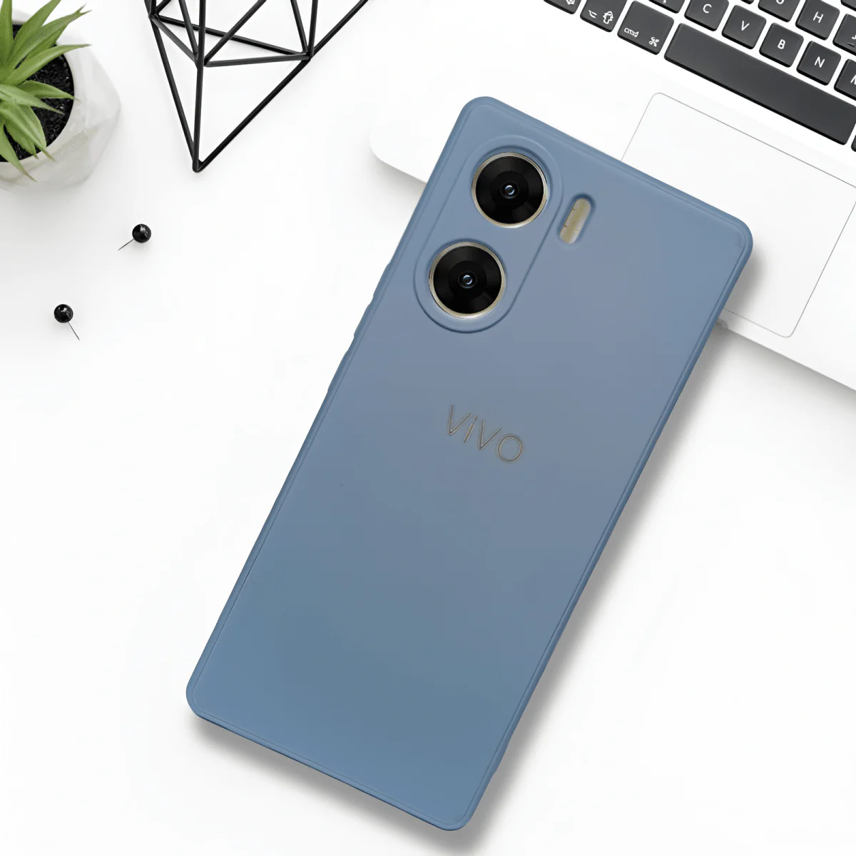 Blue Candy silicone Case for Vivo T2X