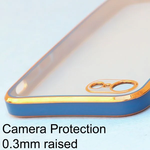 Blue Electroplated Transparent Case for Apple iphone 7 - Image 5