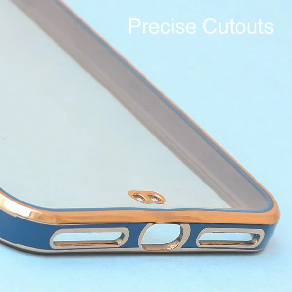 Blue Electroplated Transparent Case for Apple iphone 7 Plus - Image 5