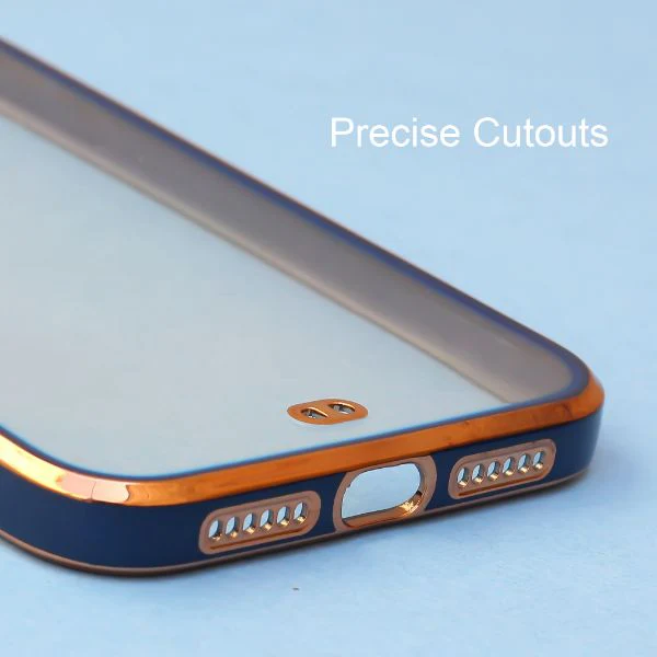 Blue Electroplated Transparent Case for Apple iphone XR - Image 5