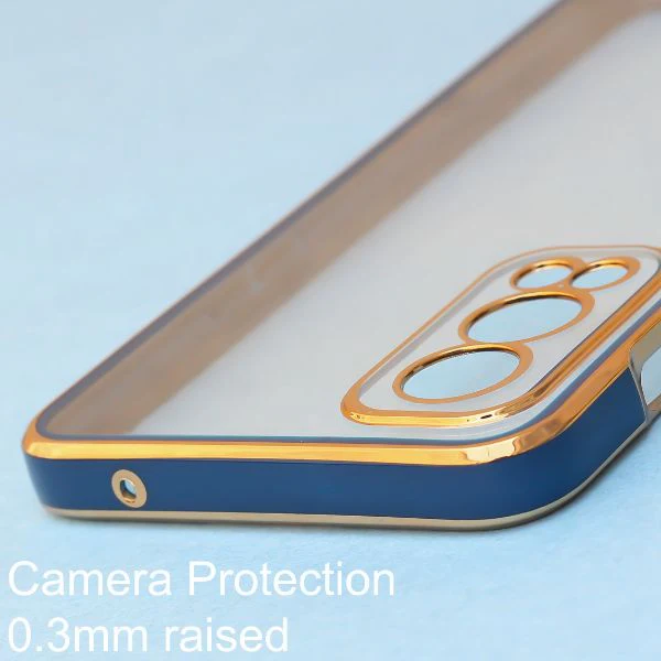 Blue Electroplated Transparent Case for Oneplus Nord 2 - Image 4