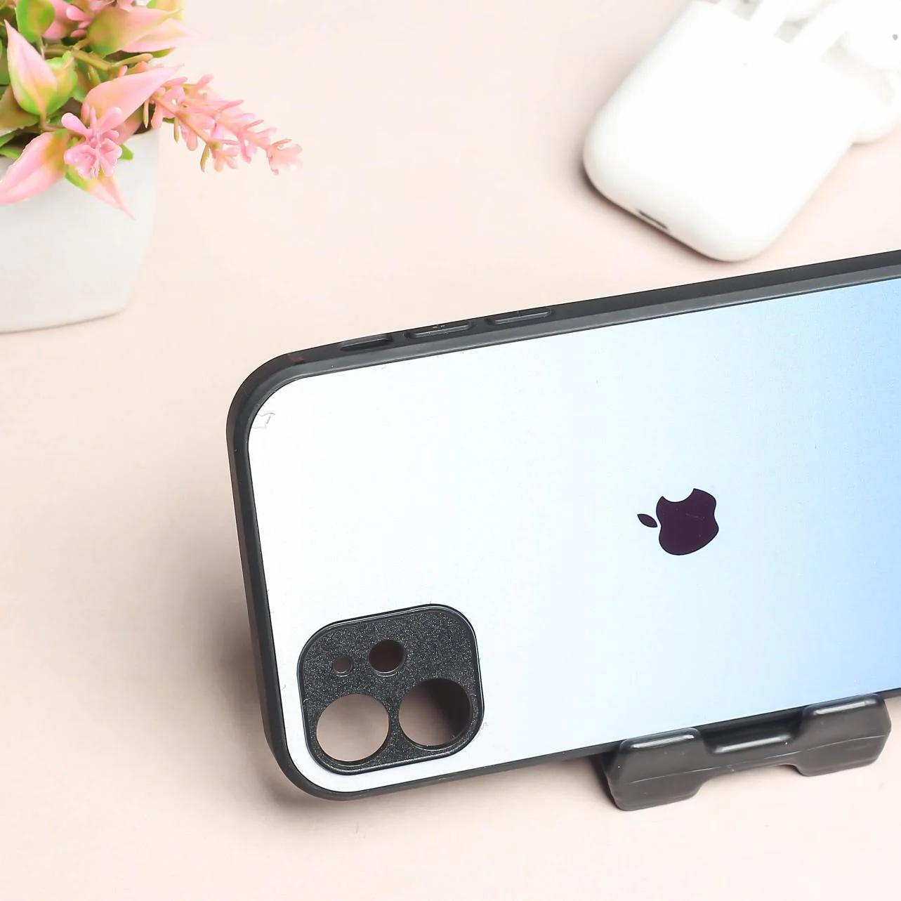 Blue Gradient metal back case for Apple Iphone 12 - Image 3