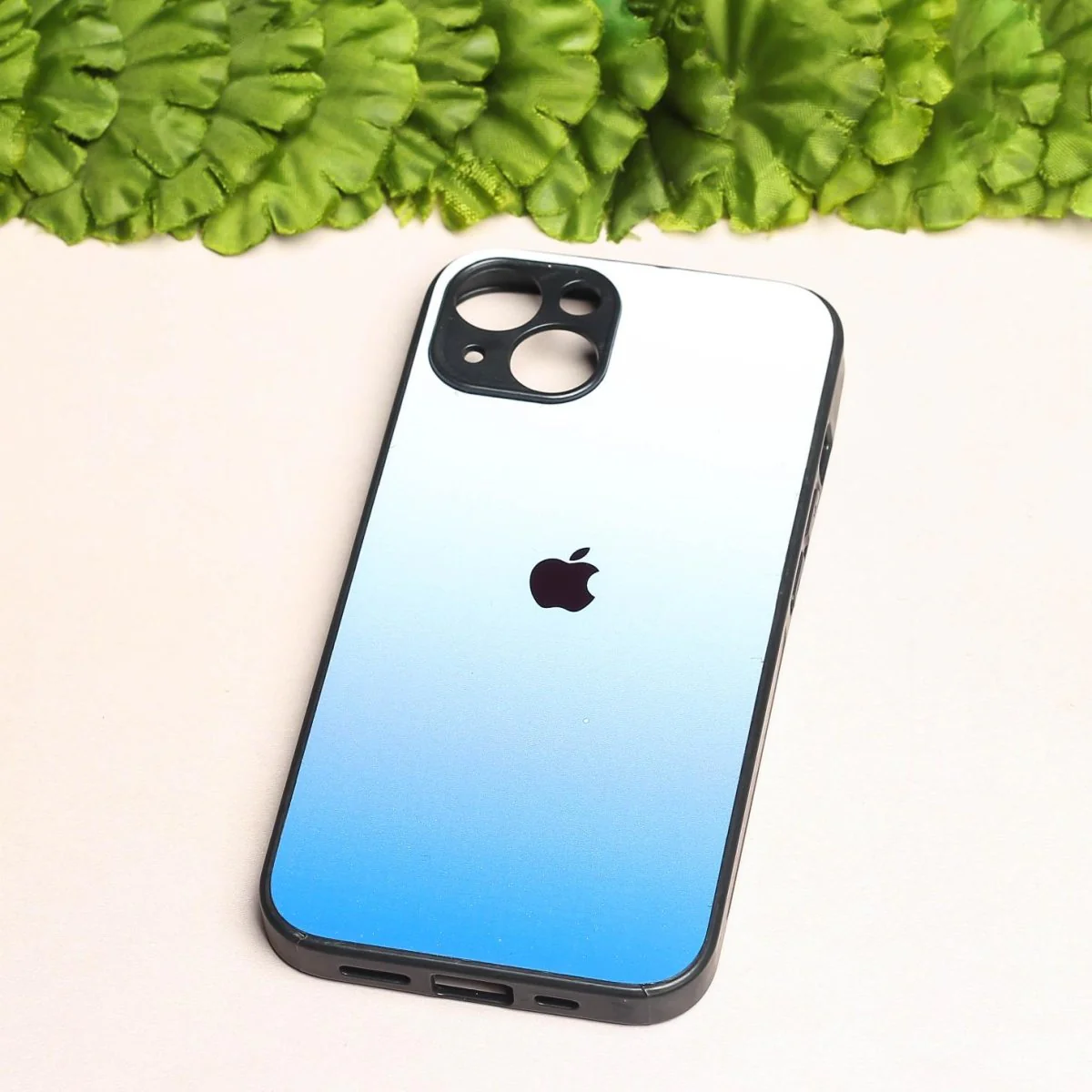 Blue Gradient metal back case for Apple Iphone 15 Plus - Image 2