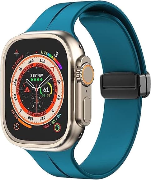 Blue Lagoon Magnetic Clasp Adjustable Strap For Apple Watch SERIES 2 (42mm/44mm/45mm/46mm/49mm) - Image 3