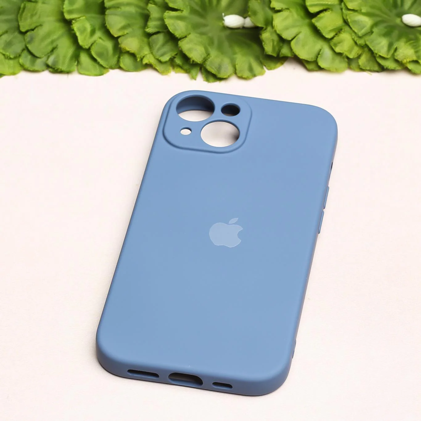 Blue Original Camera Safe Silicone case for Apple iphone 14 Plus - Image 2