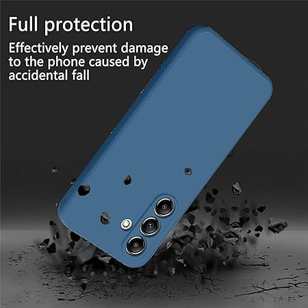 Blue Original Camera Safe Silicone case for Samsung S24 Plus - Image 2