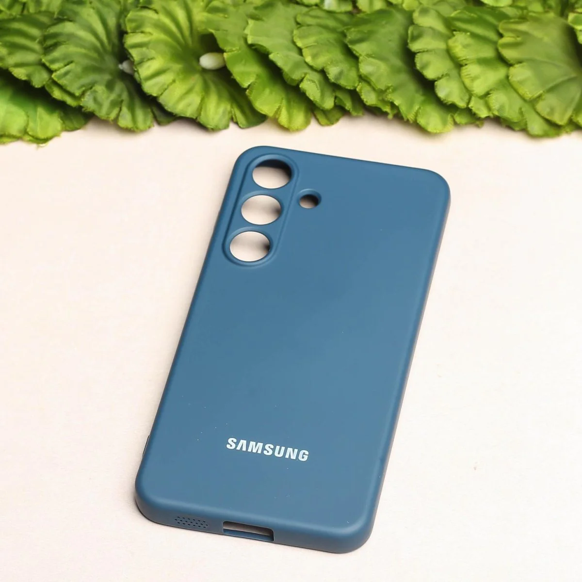 Blue Original Camera Safe Silicone case for Samsung S25 - Image 2