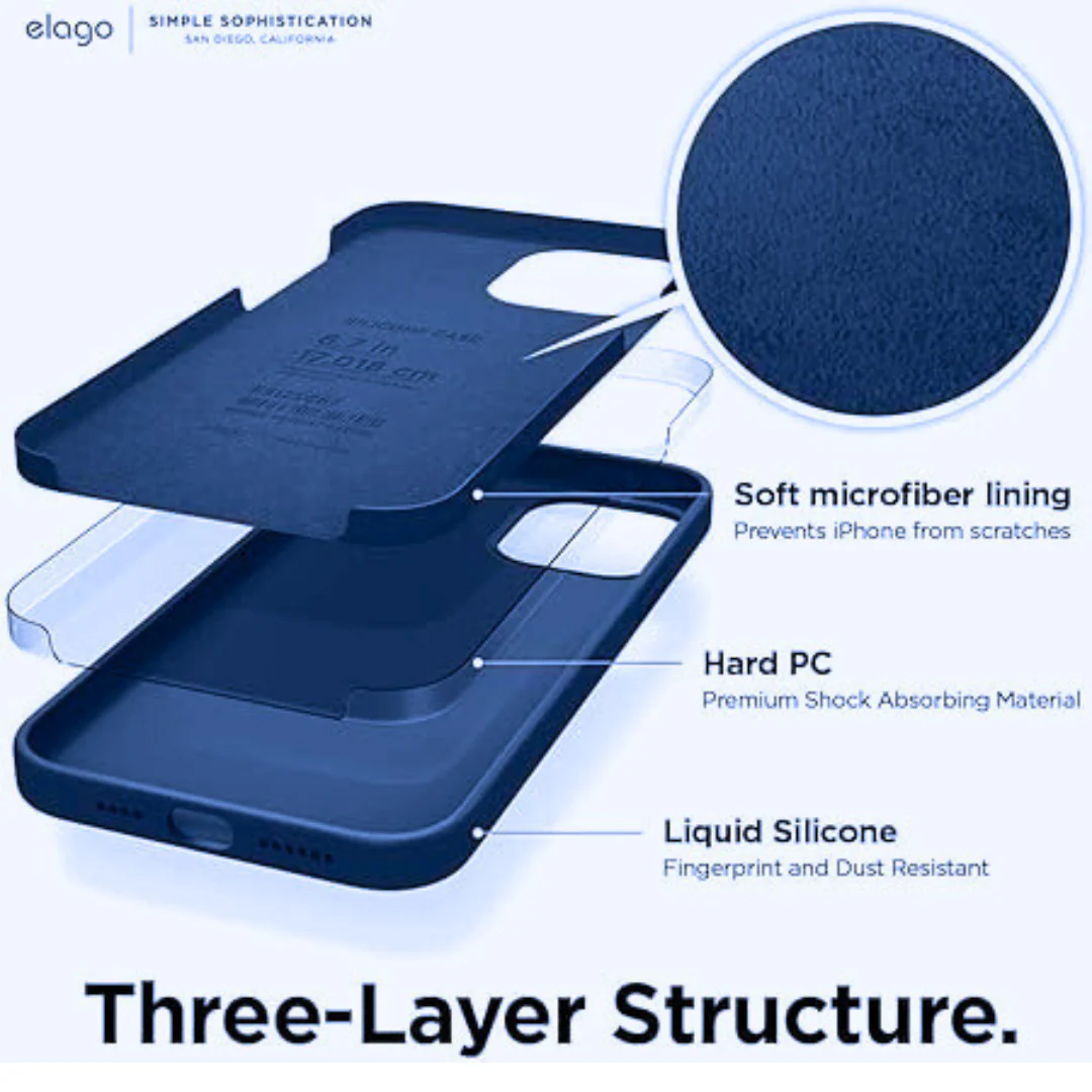 Blue Original Silicone case for Apple iPhone 12 - Image 2