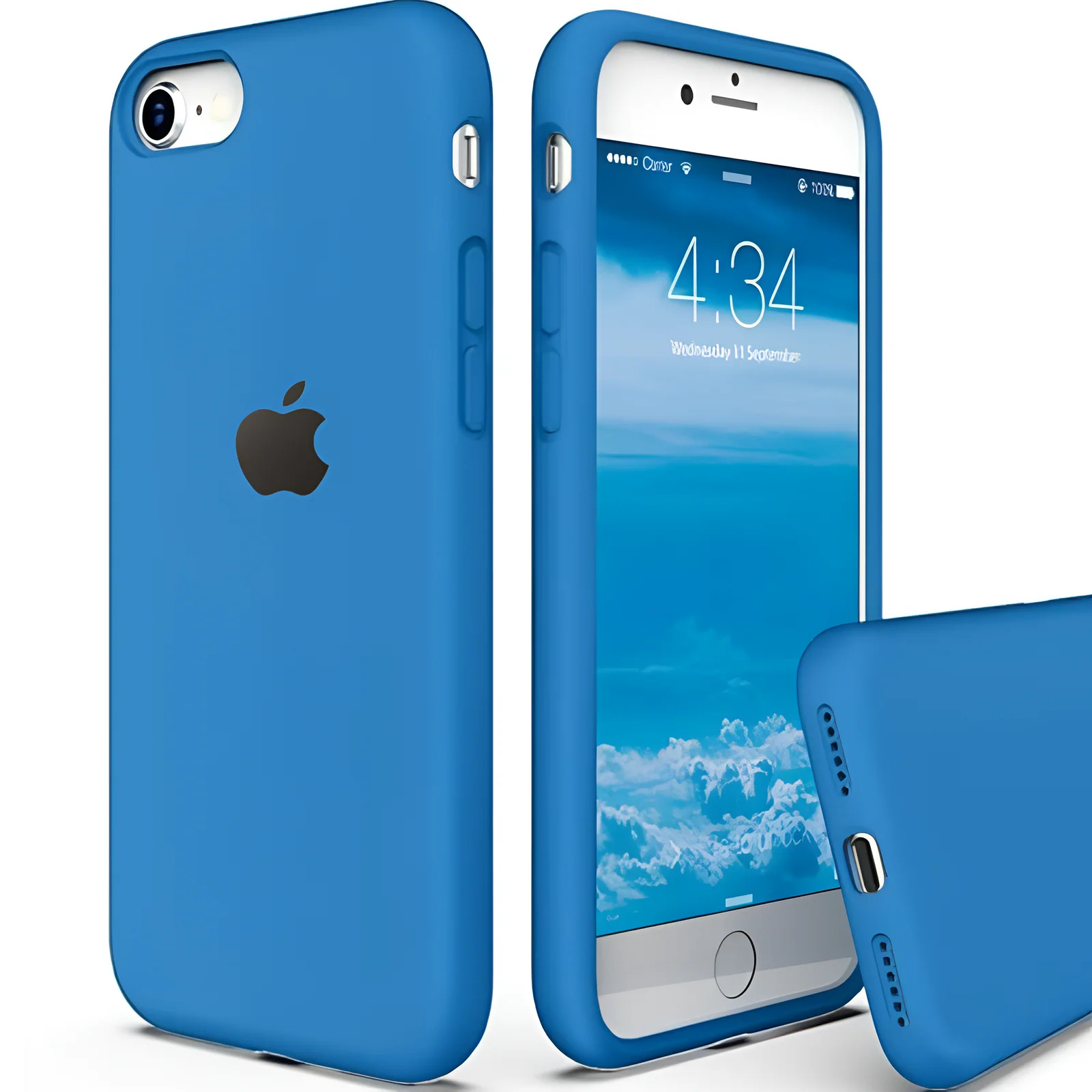 Blue Original Silicone case for Apple iphone 7 - Image 2