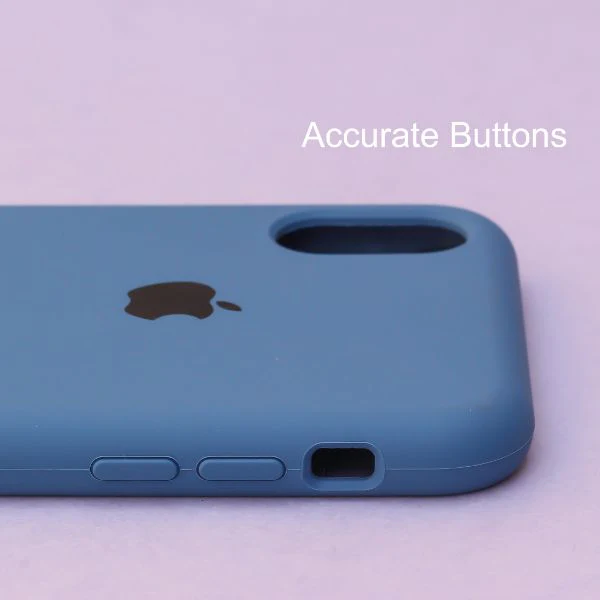 Blue Original Silicone case for Apple iphone X/Xs - Image 3