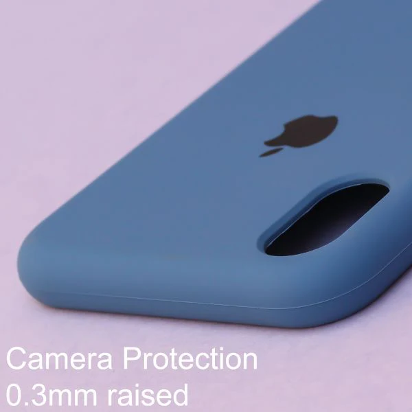 Blue Original Silicone case for Apple iphone X/Xs - Image 4