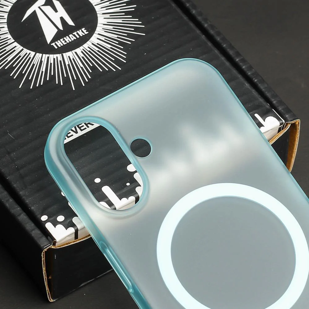 Blue Paper Matte Magsafe Case for Apple Iphone 16 Plus - Image 4