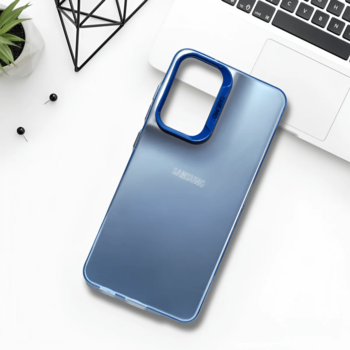 Blue Rgiem Slim Slicone Non-Yellowing Protective Case for Samsung A34