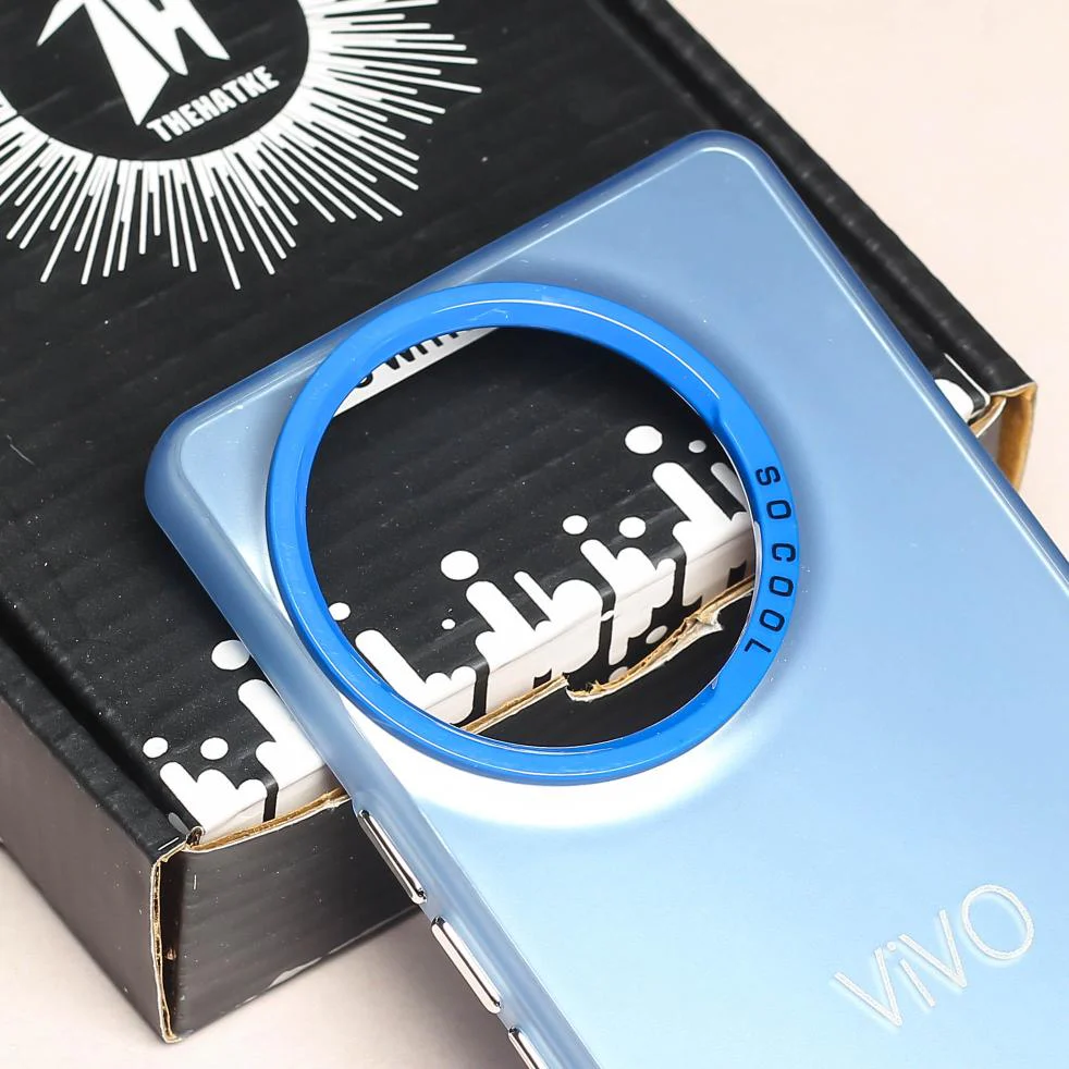 Blue Rgiem Slim Slicone Non-Yellowing Protective Case for Vivo V30e - Image 4
