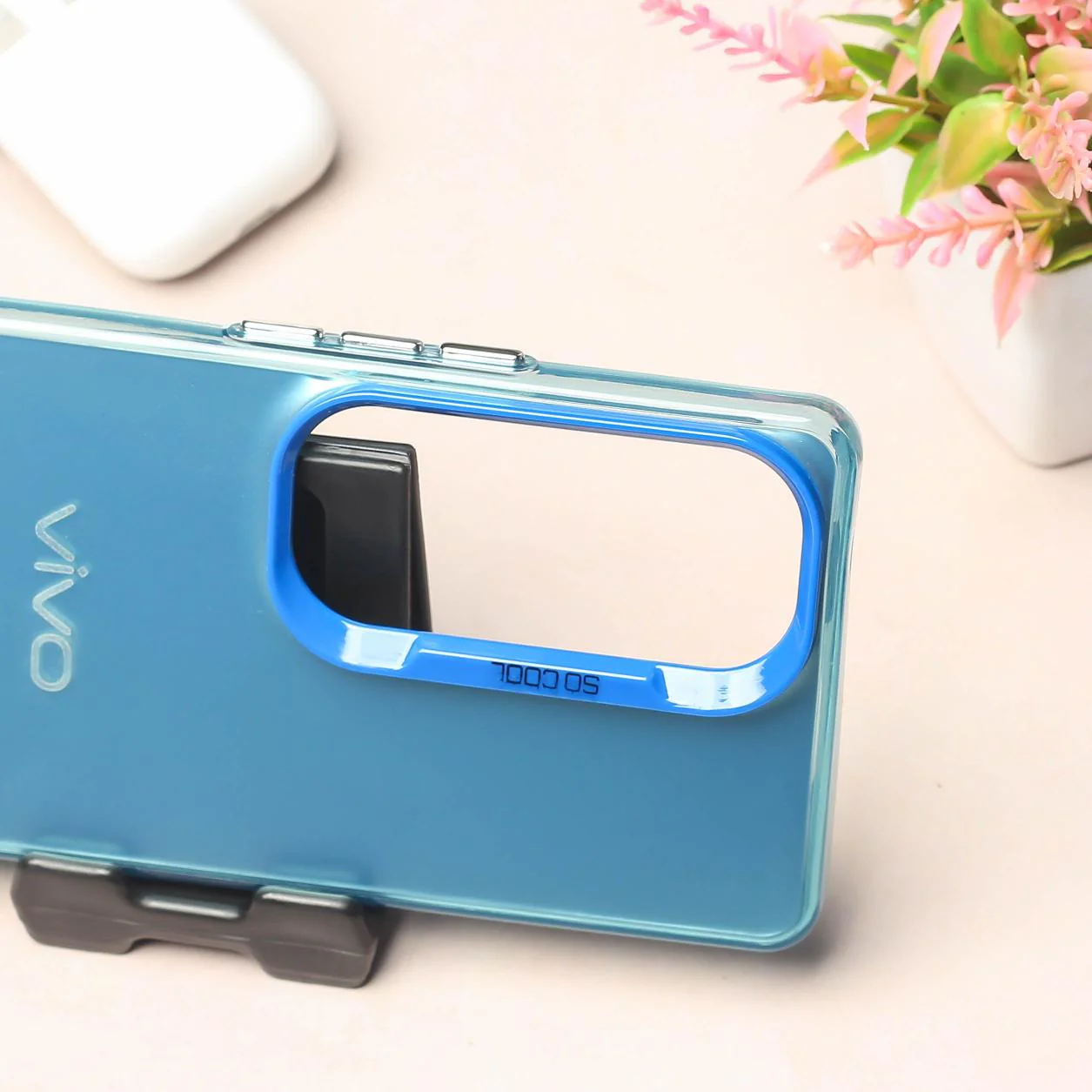 Blue Rgiem Slim Slicone Non-Yellowing Protective Case for Vivo V40 - Image 3