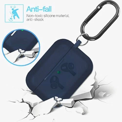 Blue Silicone Case For Apple Airpods 3 - Image 3
